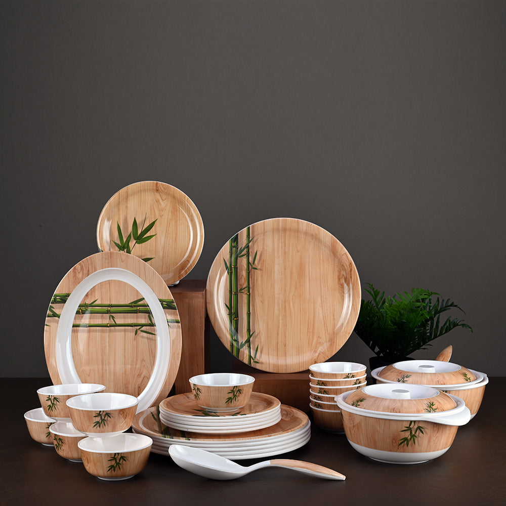 31 pc Dinner Set - Bamboo Delight