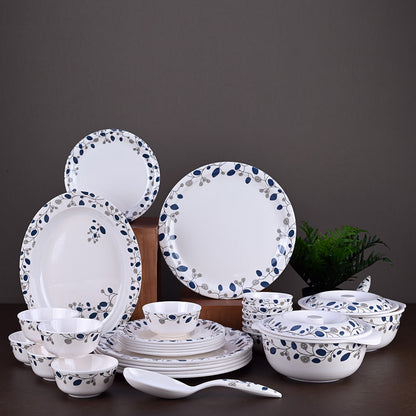 31pc Dinner Set: Blue Decor