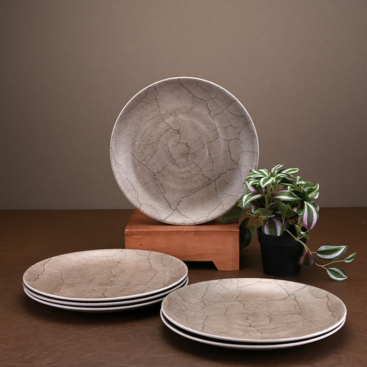 6pc buffet plate set 31.5cm: Crackle