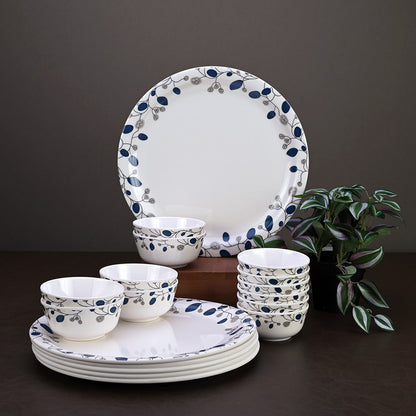 18pc Dinner Set: Blue Decor