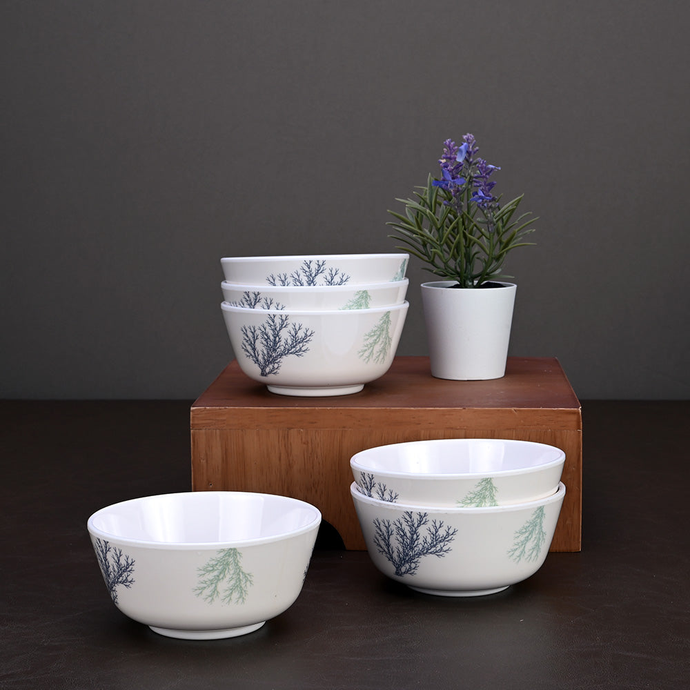 6pc Veg Bowl Set: Winter Forest