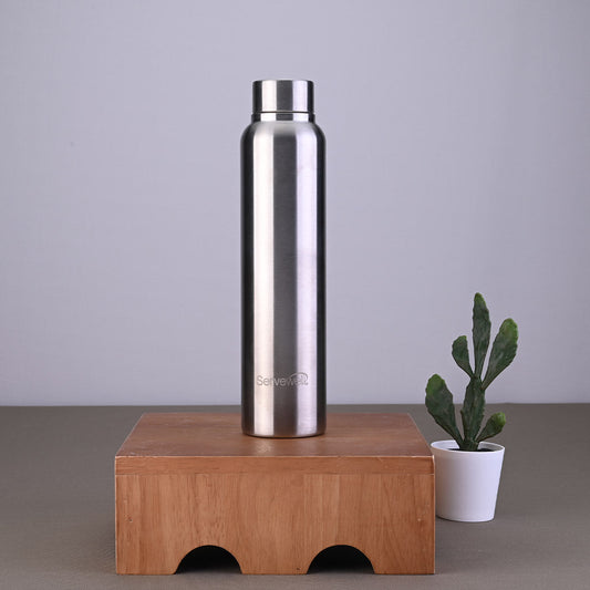 Sleek SS Single Wall Bottles - Steel