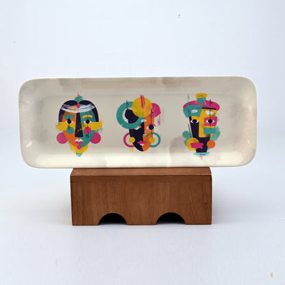 Servewell Platter Rectangular Sanskriti 35 cm Set 2 pc - Vanvas