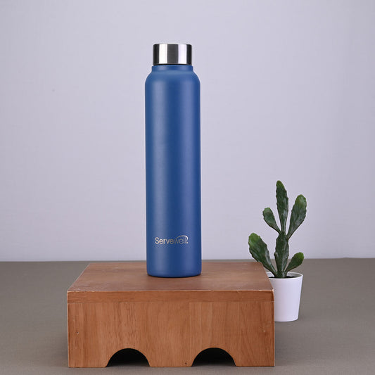 Sleek SS Single Wall Bottles - Imperial Blue