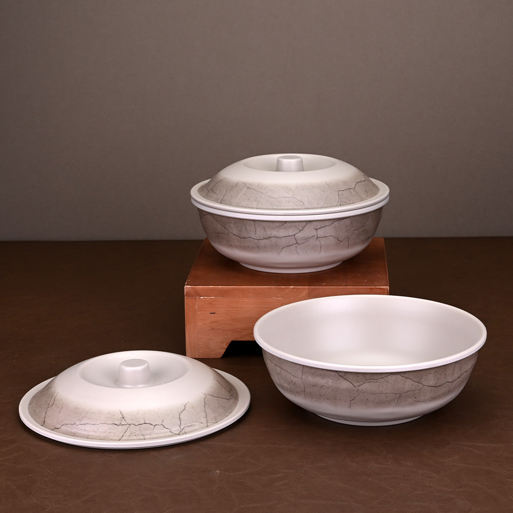 Serving Bowl Set: Crackle