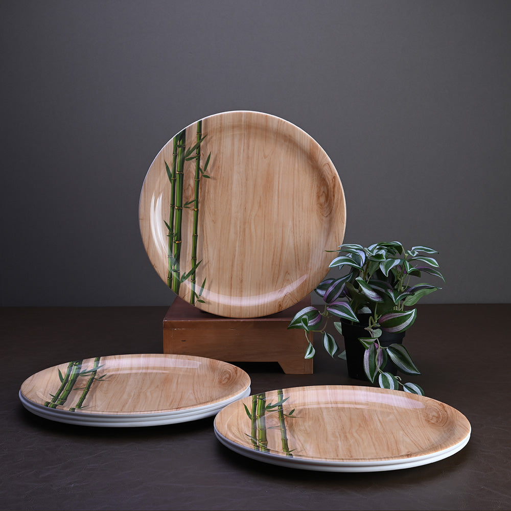 6 pc Buffet Plate Set 32 cm - Bamboo Delight