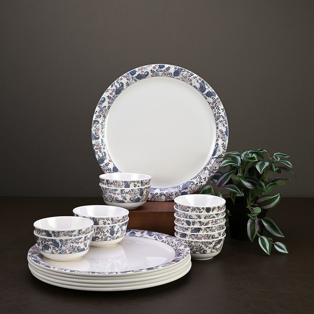 18pc Dinner Set: Indian Paisley