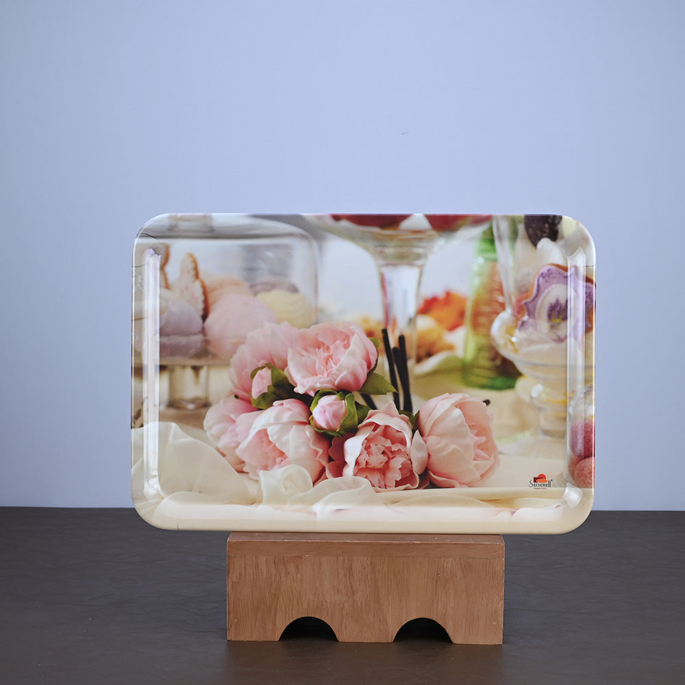 3pc Trays Set: Peach Blossom