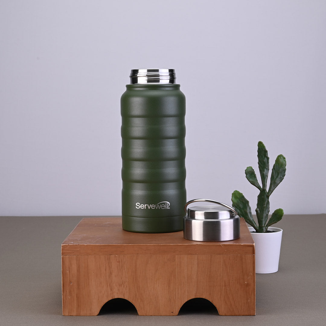 Twister Vacuum Bottles Army Green