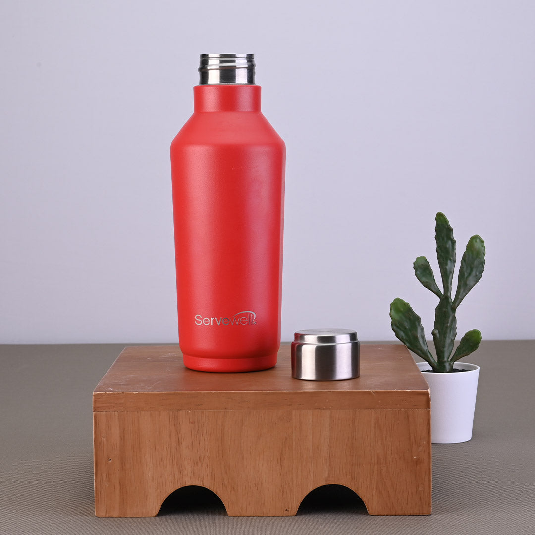 Alaska SS Single Wall Bottles - Fuji Red