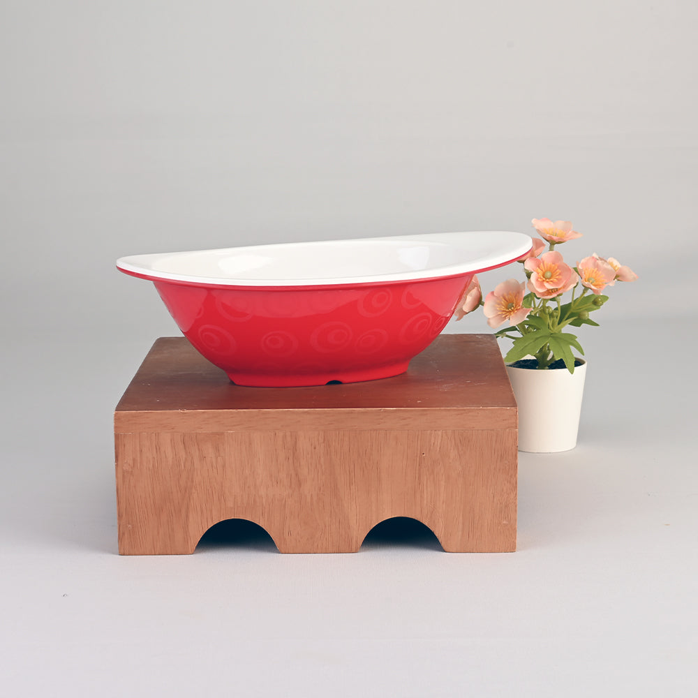 Geo Ovl Bowl (2Tone) Set 2 pc - BR