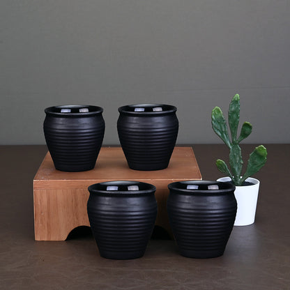 Serveware: Kulhad Set 4 pc - Black