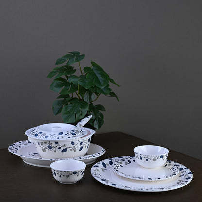 31pc Dinner Set: Blue Decor