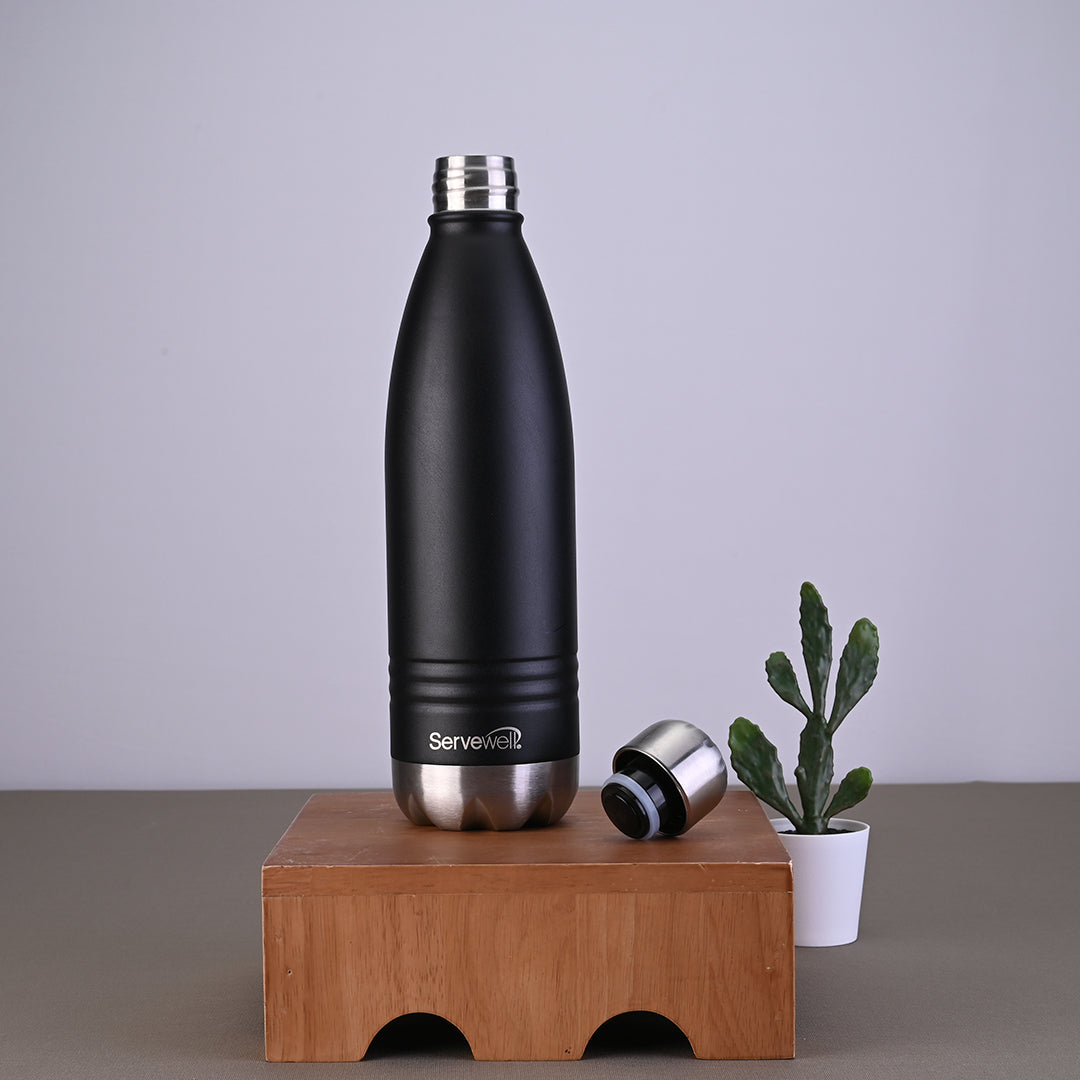 Indus Vacuum Bottles Black