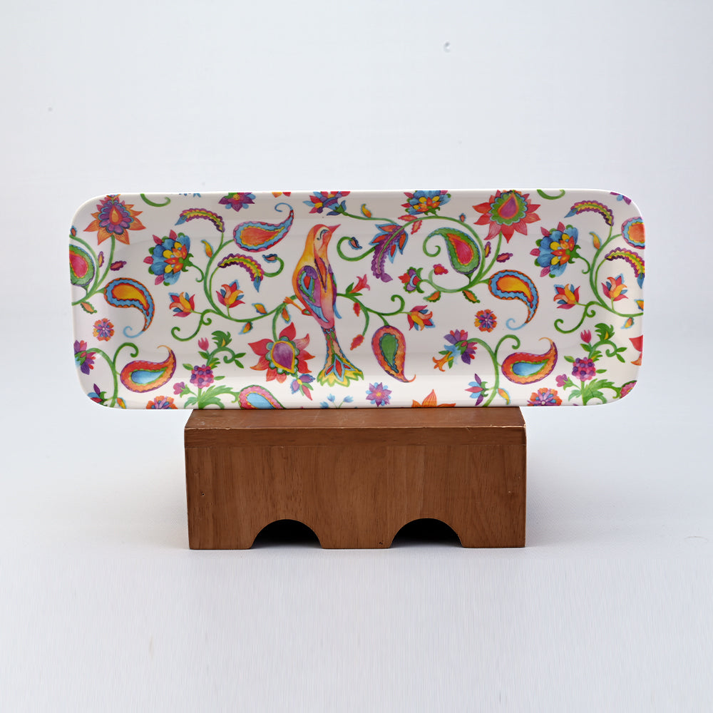 Servewell Platter Rectangular Sanskriti 35 cm Set 2 pc - Chidiya