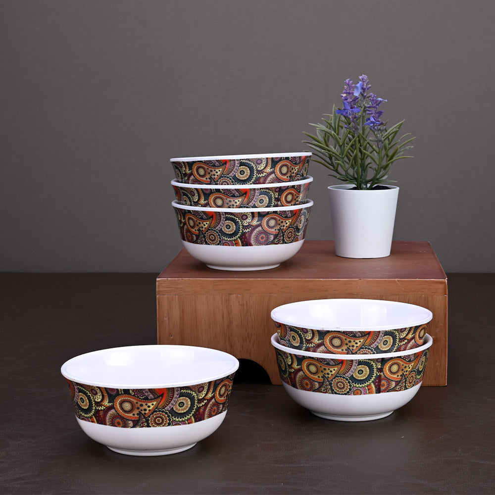 12pc Soup Set: Tribal Paisley