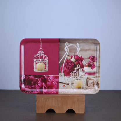 3pc Trays Set: Mose Rose