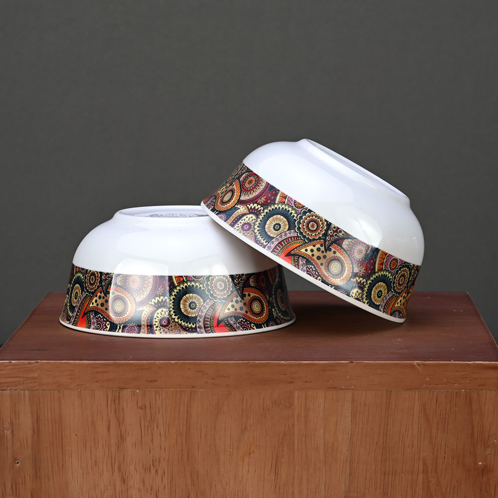 6pc Veg Bowl Set: Dora - Tribal Paisley