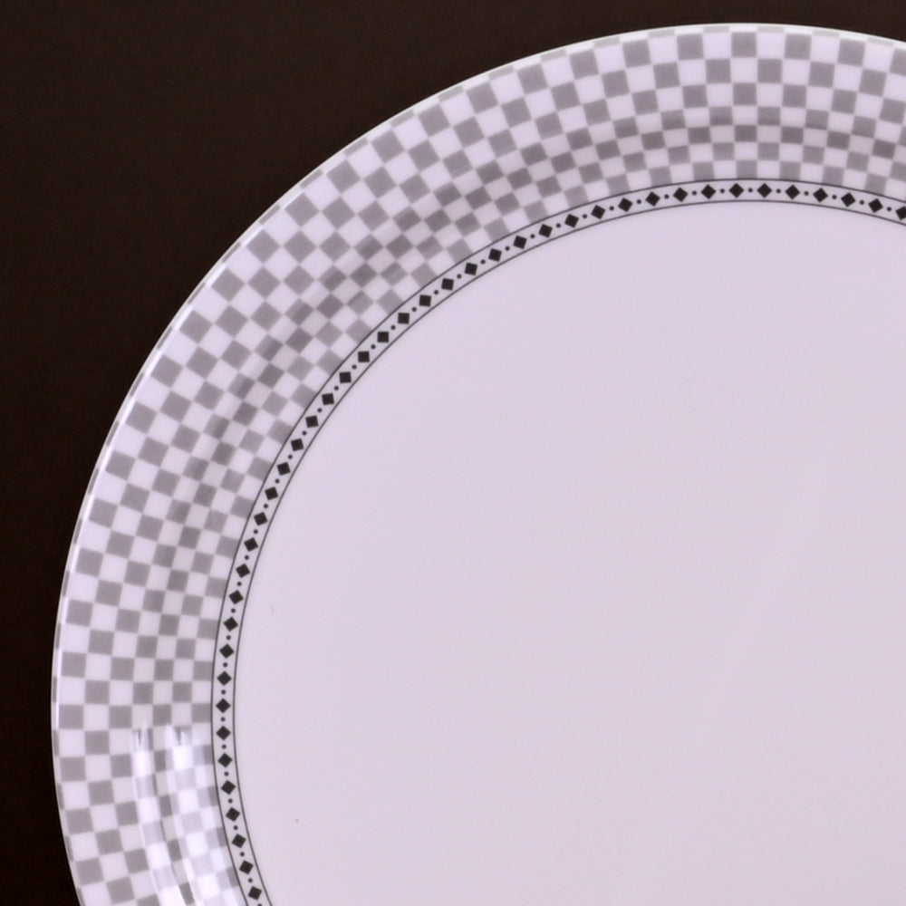 6pc dinner Plate Set: Checkers