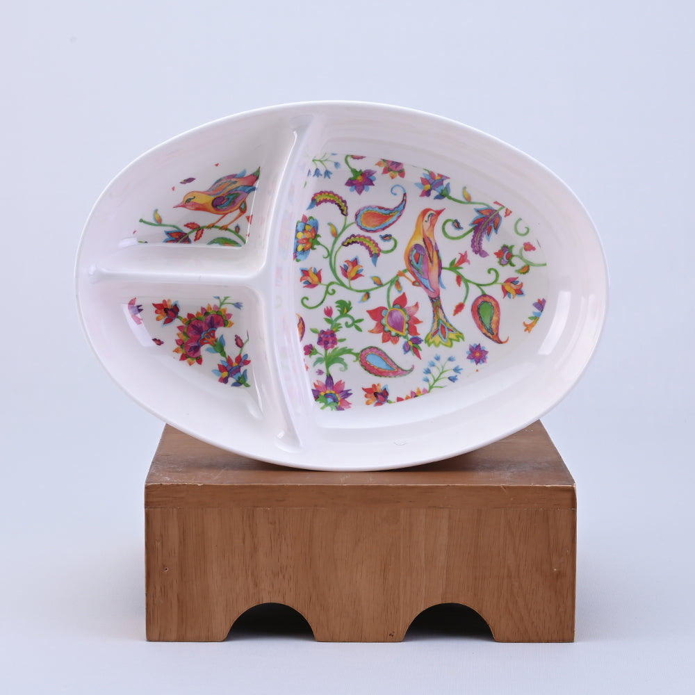 Servewell Boat 3 Part and Sydney Bowl Medium Sanskriti Set 2 pc - Chidiya