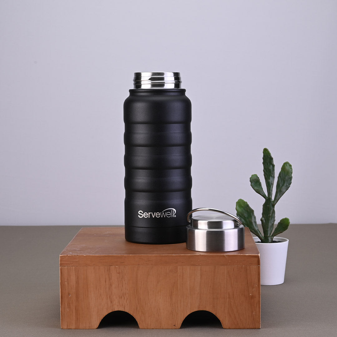 Twister Vacuum Bottles Jet Black