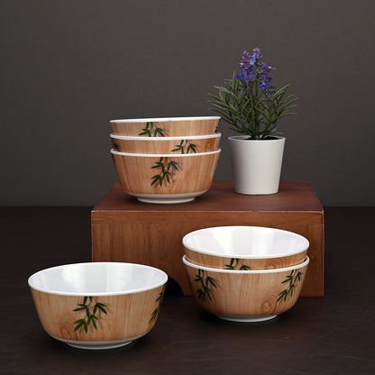 12 pc Soup Bowl with Spoon Set - Bamboo Delight