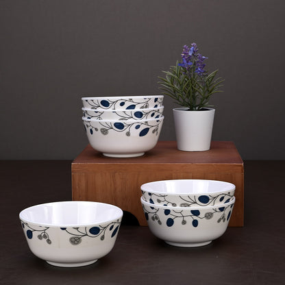 12pc Soup Set: Blue Decor