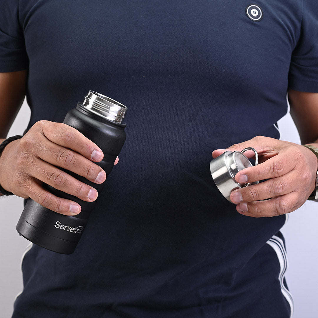 Twister Vacuum Bottles Jet Black