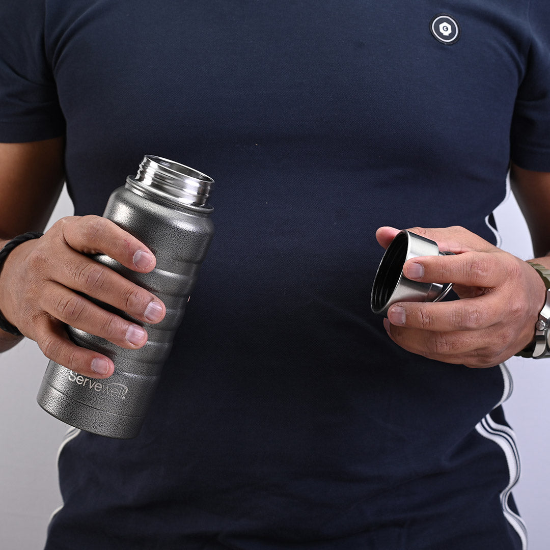 Twister Vacuum Bottles Stone Black