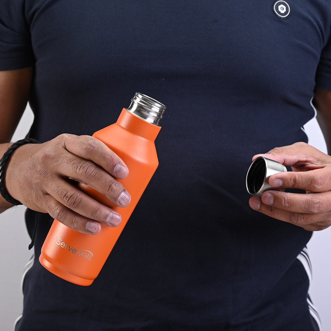 Alaska Single Wall Bottles Sunset Orange