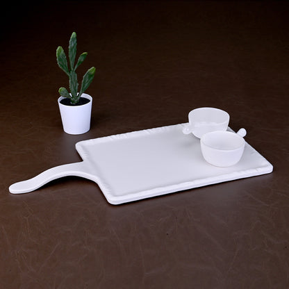 Serveware: Scoop and Platter Set 3 pc – White