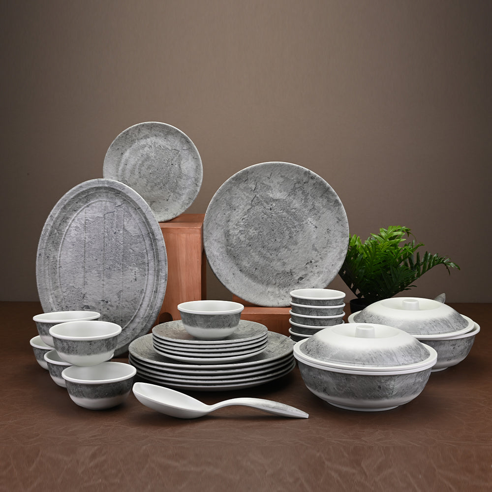 31pc Dinner Set: Crater