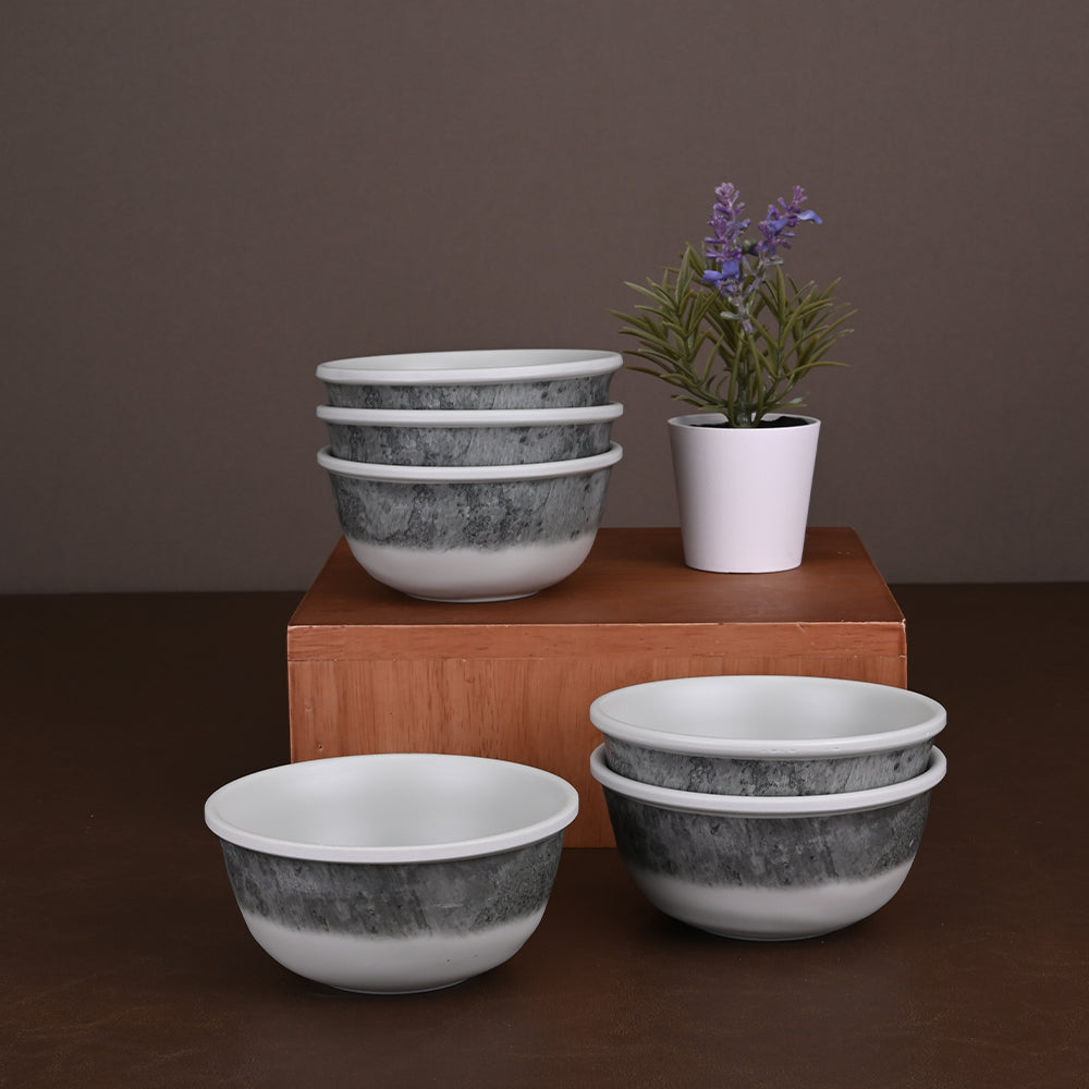 6pc Veg Bowl Set 10.5cm: Crater