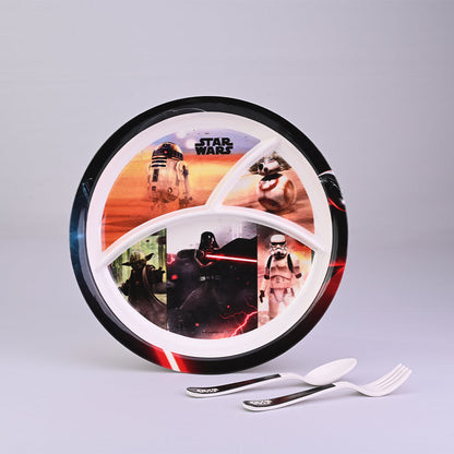 3 pc Rd 3Plate Fork & Spoon Set - Starwars