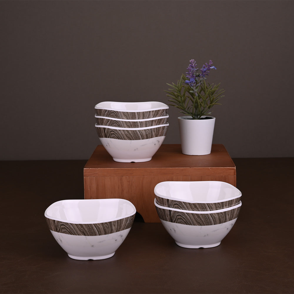 31pc Dinner Set: Marbo Wood