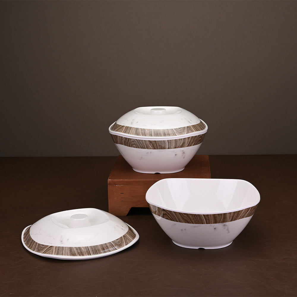 31pc Dinner Set: Marbo Wood