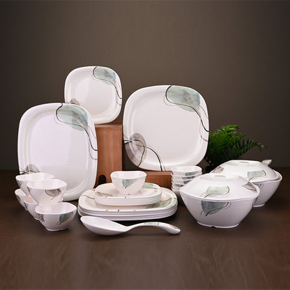 31pc Dinner Set: Crystalline