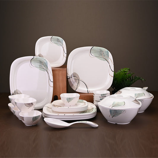 31pc Dinner Set: Crystalline