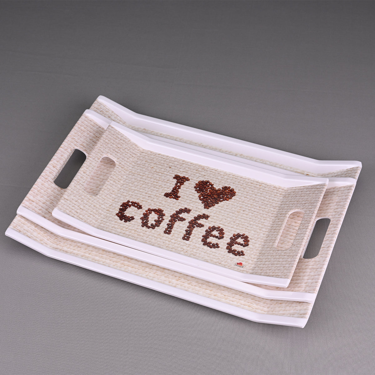 3pc Trays Set: I Love Coffee