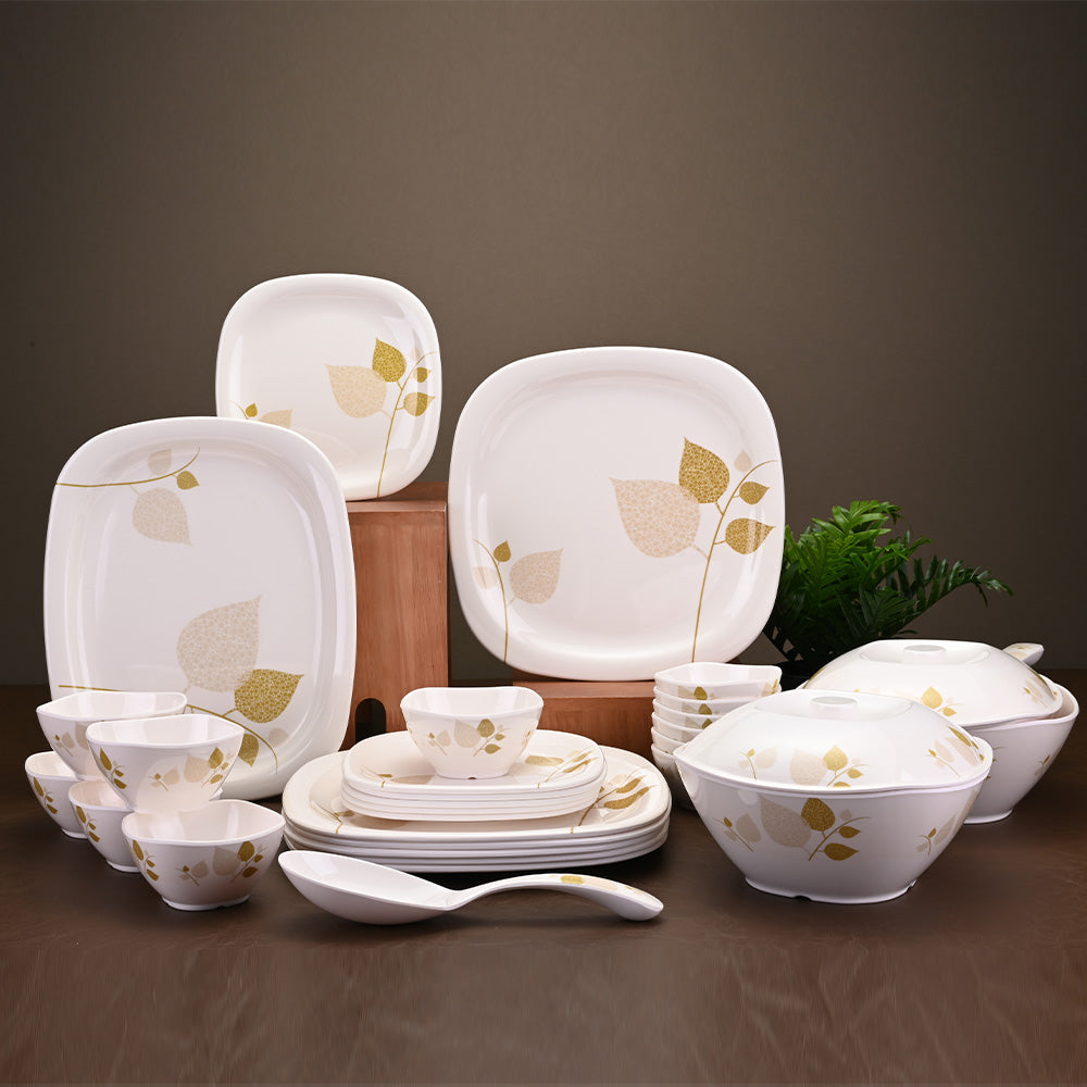 31pc Dinner Set: Foliage