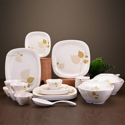 31pc Dinner Set: Foliage